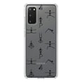 thumbnail image 1 of DistinctInk Clear Shockproof Hybrid Case for Galaxy S20 PLUS / 5G (6.7" Screen) - TPU Bumper, Acrylic Back, Tempered Glass Screen Protector - Yoga Skeletons, 1 of 2