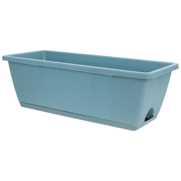 MLINS 2 Sets  Rectangular Flower Window Box Long Plant Trough Pot Vegetable Planter