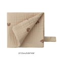thumbnail image 7 of 8 Styles 4 Layer Baby Handkerchief Soft Absorbent Gauze Burp Cloth Kids Wipe Cloth Newborn Face Towel Bibs Feeding Bath Towel 8Y, 7 of 7