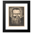 thumbnail image 2 of Lodewijk Schelfhout 12x14 Black Modern Framed Museum Art Print Titled - Head of Christ with Aureool (1924), 2 of 5