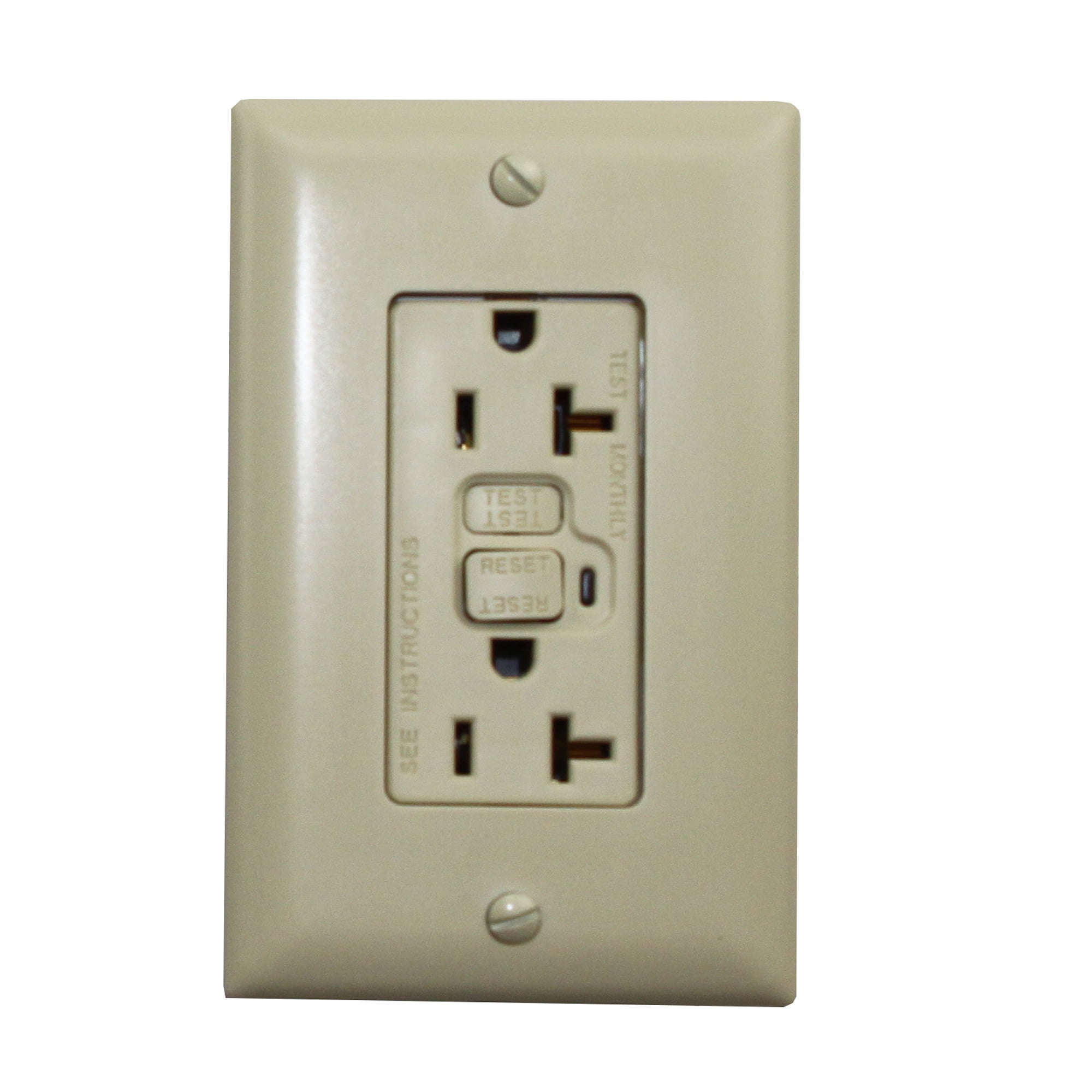 PASS & SEYMOUR 1595TRWR IVORY GFCI RECEPTACLE TAMPER RESISTANT 15A