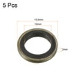 thumbnail image 2 of Uxcell M10 15.5x10x2mm Carbon Steel Nitrile Rubber Bonded Sealing Washers, 5 Pack, 2 of 5