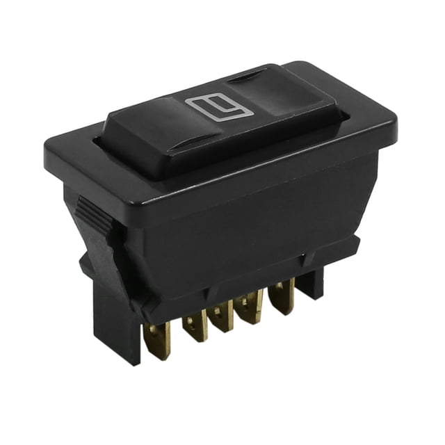 5 Pins Interruptor Elevalunas Momentáneo Pulsador con Luz Blanca 12V CC Coche Universal