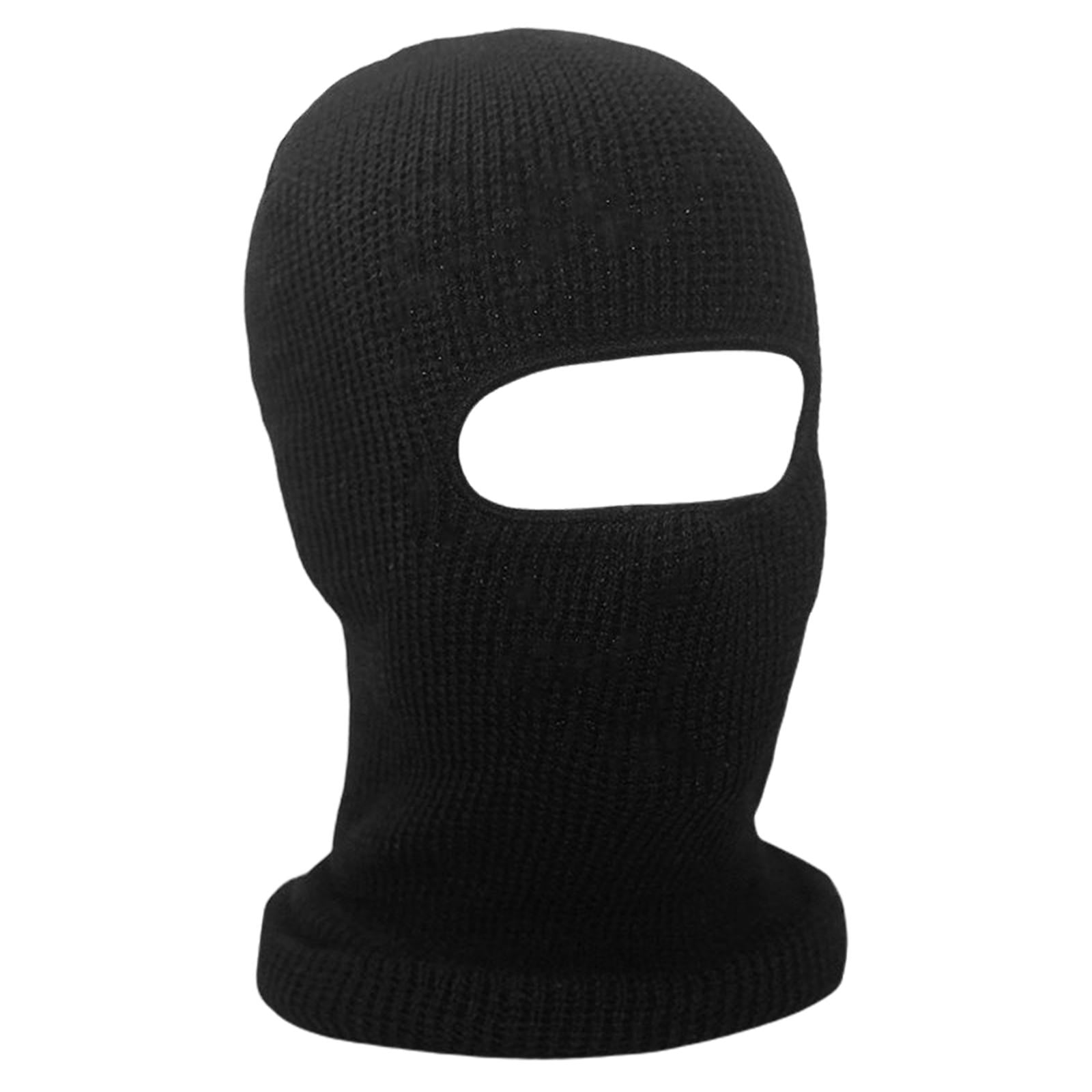 Balaclava Black Full Face Mask 1 Hole Thin Ninja Helmet Liner for sale online 