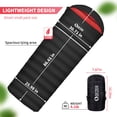 thumbnail image 2 of QEZER 10°F Ultra-Warm Lightweight Adult Sleeping Bag Compression Sack - for Winter Backpacking, Camping & Hiking, 2 of 6