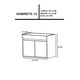 thumbnail image 4 of Gabinete Flotante Para Baño Mariam Con Lavabo Y Monomando, 4 of 5