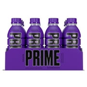 Prime Hydration with BCAA Blend for Muscle Recovery Grape (12 Drinks, 16.9 Fl Oz. Each)