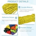 thumbnail image 3 of Uxcell Corde Paracorde Réfléchissante, Corde Paracorde Fluorescente pour Camping Randonnée Pêche Jaune 49 Pieds, 3 of 7
