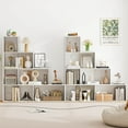 thumbnail image 4 of Costway 6 Cubes Ladder Shelf Freestanding Corner Bookshelf Storage Bookcase Display Rack, 4 of 10