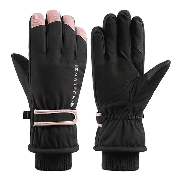 Limited Time Deal karymi Winter Skiing Gloves Tow-finger Touching Screen Outdoor Warm Windproof Thermal Gloves Winter Outdoor Sports Gloves Size Fits All Unisex up to 90% off Weekly flyer