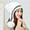 White-2PCS, variant on Women Winter Knitted Beanie Hat Glove Set Skull Cap Touchscreen Gloves