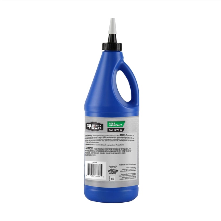 Super Tech Gear Lubricant SAE 80W-90, 1 Quart High-Performance Gear Oil
