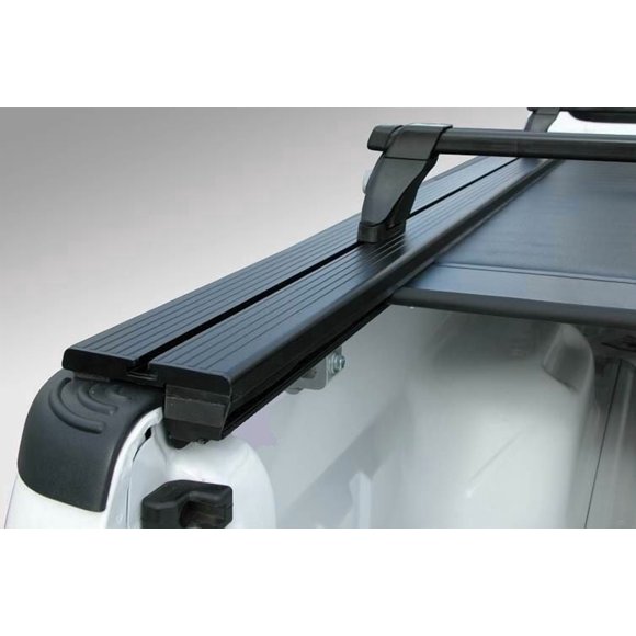 Pace Edwards Tonneau Cover Rail M-TR5085 JackRabbit; Clamp On; Matte; Black; Aluminum; Includes 2 Rails and 4 Clamps