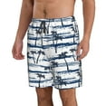 thumbnail image 2 of Naloa Retro Coconut Tree Men's Beach Shorts, Surfing shorts, Swim trunks, Quick Dry Swim Trunks for Surfing Beach Fun - XX-Large, 2 of 9