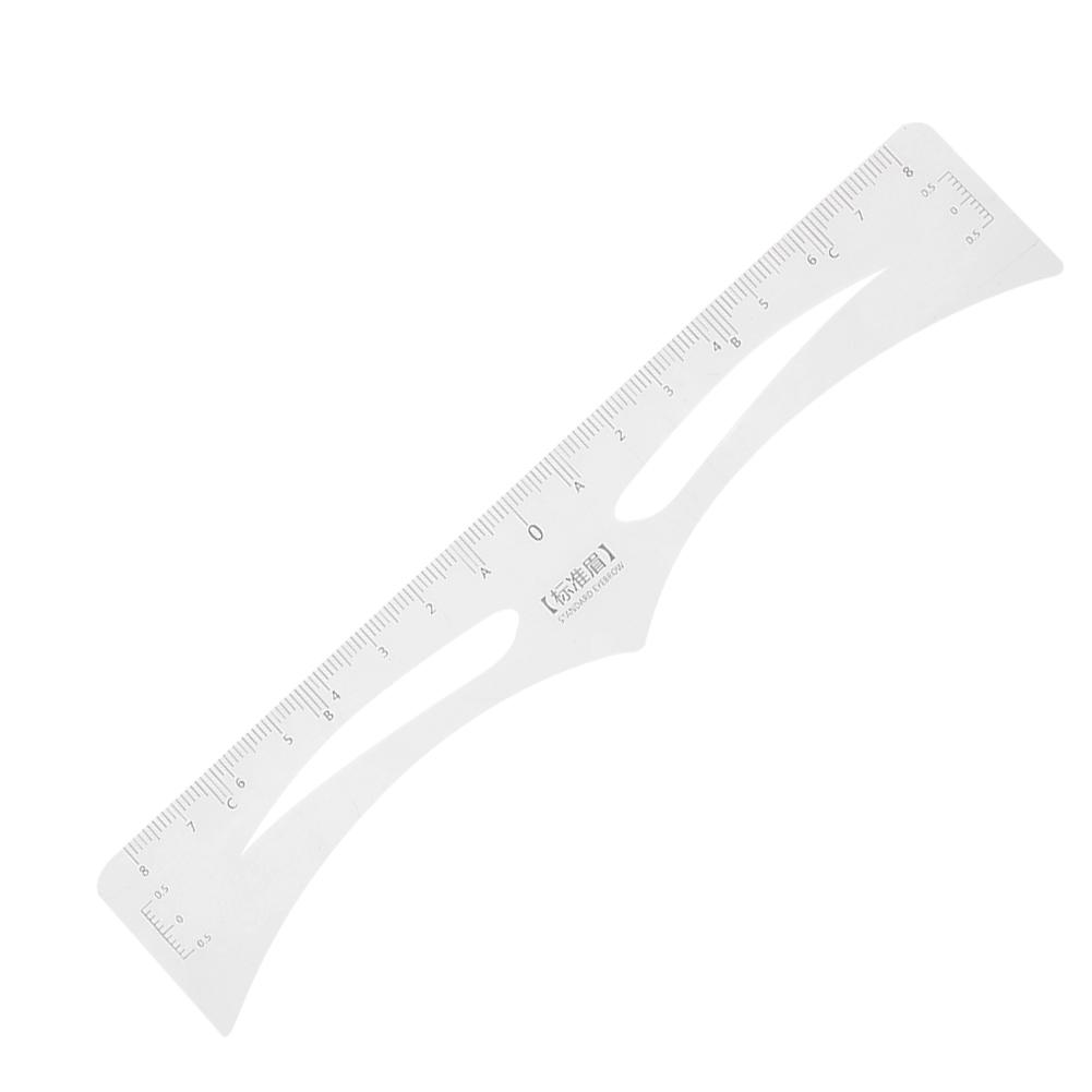 rdeghly 50pcs disposable eyebrow tattoo ruler sticker