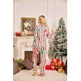 thumbnail image 5 of Womens Christmas Pajamas Set Long Sleeve Sleepwear Button Down Nightwear Soft Pj Loungewear Sleepwear, 5 of 6