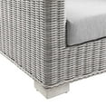 thumbnail image 3 of Modway Conway Modern Wicker / Rattan Patio Loveseat in Light Gray, 3 of 8