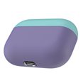 thumbnail image 2 of Funda protectora de silicona Tholdsy para auriculares inalámbricos con caja a prueba de golpes verde morado, 2 of 6