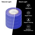thumbnail image 3 of Uxcell 4Rolls 0.6inch x 32.8feet Neon Gaffers Cloth Tape Glow in the Dark Tape, Blue, 3 of 5