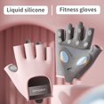 thumbnail image 6 of Workout Gloves Women Gym Gloves Fingerless Gloves for Weightlifting Lightweight Breathable Fitness Gloves Sports Gloves for Cycling Exercise Training Climbing Excellent Grip Cushion Pads, 6 of 6