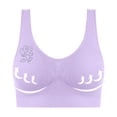 thumbnail image 1 of Ladies Traceless Comfortable Wireless Breathable Gathering Bra with Removable Padding for Daily Wear and Sleep, 1 of 6