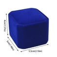 thumbnail image 3 of Miyuadkai Jewelry Box Clearance Sales 4X5X5.5Cm Jewelry Gift Box Engagement Wedding Ring Boxes Jewellery Packaging Velvet Ring Boxes Beige, 3 of 8