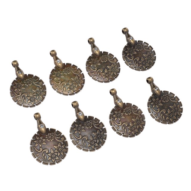 Pendant 8PCS Yarn Cutter Pendants Metal Round Shape Thread Yarn Cutting Tool For DIY Sewing Craft Pendant Supplies