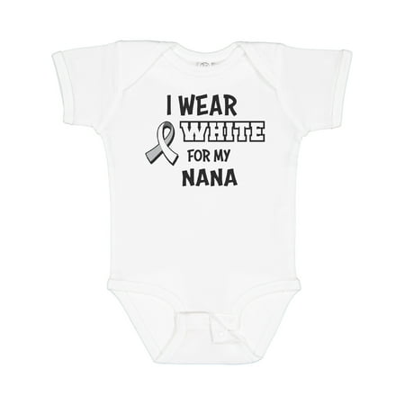 

Inktastic I Wear White For My Nana Boys or Girls Baby Bodysuit