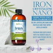 NutriNoche Liquid Iron Supplement 30 ppm Ultra Pure Crystalline Gluten-Free Vegan 8 Ounces