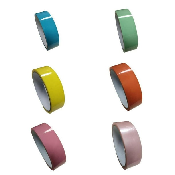 6 unidades de cintas adhesivas divertidas de 15 m con forma de bola, suministros para manualidades y accesorios para regalos para adultos. Estilo P