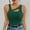 01 Green, variant on Weiqiqre Summer Tops for Women 2025 Cut Out Front Asymmetrical Neck Rib Knit Sleeveless Tank Top
