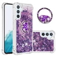 thumbnail image 1 of Funda para Samsung Galaxy A54 5G con Brillo Líquido Flotante, Purpurina, Parachoques y Anillo Giratorio Soporte, 1 of 5