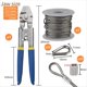 thumbnail image 2 of Herramienta para Engarzar Cables Alambre, Cuerda Alambre de 50 Pies, Kit Herramientas para Engarzar Cables con Bucle para Engarzar Aluminio 200 Piezas, Cuerda Alambre, 2 of 5