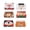 style 3, variant on Christmas Gift Boxes with Lids, 6 Pack Gifts Box and Various Ribbon Christmas Themed Pattern Small Gift Boxes for Xmas Presents Gifts