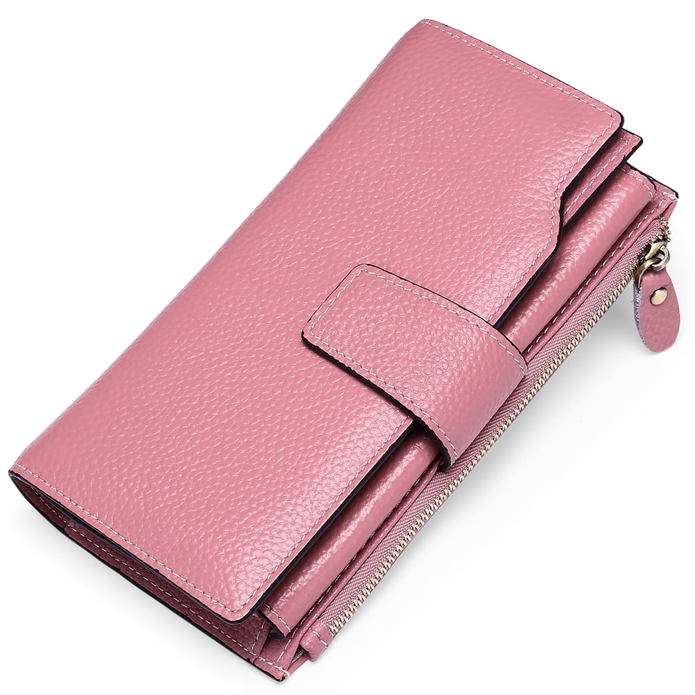 SENDEFN Women Leather Wallets RFID Blocking Clutch Card Holder Ladies
