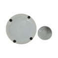 thumbnail image 3 of Sagebrook Home Ceramic 12" Jar With Gold Lid, White, 3 of 7