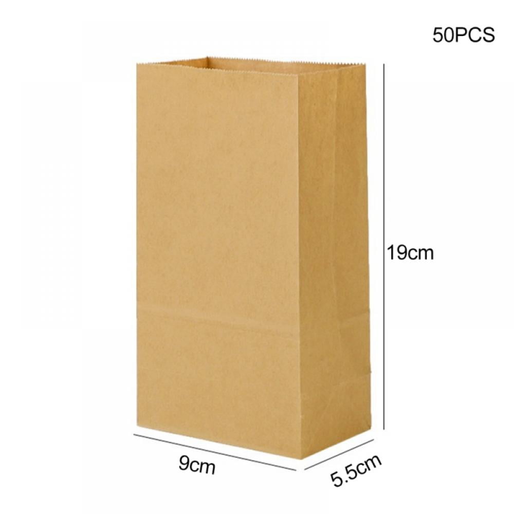  Brown Paper Bags for Snacks,50 Pack, Greaseproof Kraft Paper  Bags, Recyclable, and Biodegradable, Small Brown Paper Bags For Popcorn,  Cookies, Fries, Crafts, Gift Wrapping Bag in Bulk : Industrial & Scientific