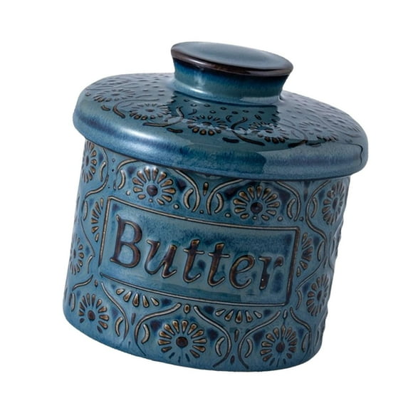 Decodeary Practical Butter Dish Kitchen Ceramic Butter Box With Lid Storage For Daily Needs Versatile Porcelain Jar
