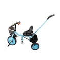 thumbnail image 4 of Triciclo para niños Nikou Triciclo de equilibrio Pedales plegables Manija de empuje ajustable Azul, 4 of 5