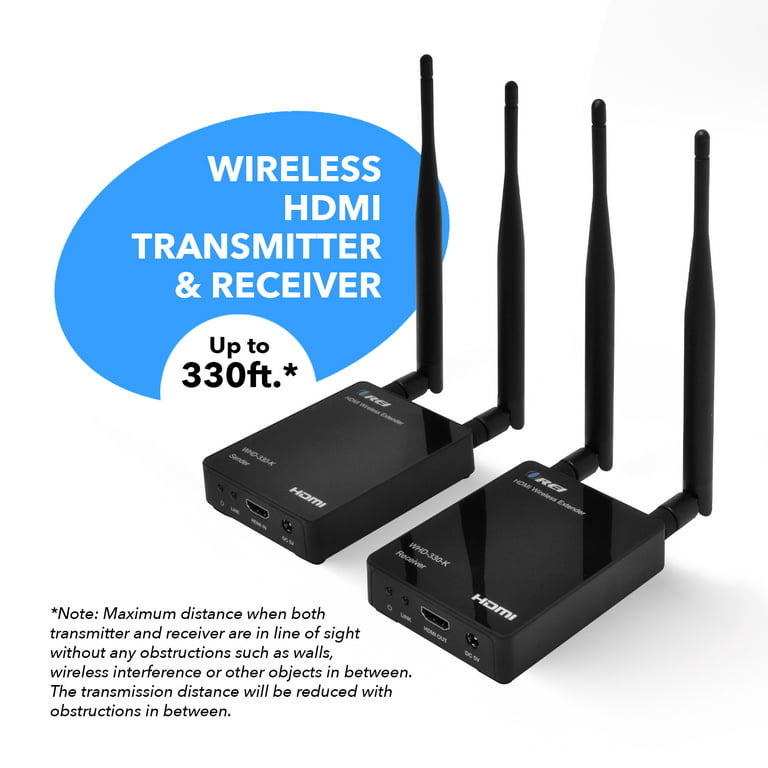 Wireless HDMI Transmitter & Receiver - Upto 300 Feet(WHD-330-K) -