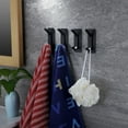 thumbnail image 3 of Towel Hooks/Adhesive Hooks - Wall Hooks/coat towel Hooks for bathrooms and bedroomsblack, 3 of 5