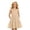 P119 Beige, variant on Tfken Comfy Dresses For Girls Soft Travel Holiday Girls Sleeveless Dresses Elegant Solid Color Party Child Classic Clothes Size 5-6 Years