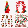 thumbnail image 2 of Christmas decorations, Christmas gifts, Christmas balloon combination balloon chain, Christmas party balloons (Christmas house running old man), 2 of 5