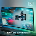 thumbnail image 2 of ONKRON TV Monitor Wall Mount - Monitor Mount for 10-35 Inch Screens up to 55 lbs - RV TV Mount 75x75 100x100 VESA Wall Mount - Fixed TV Wall Mount - Computer Monitor Wall Mount, Black TV Wall Mounts, 2 of 7
