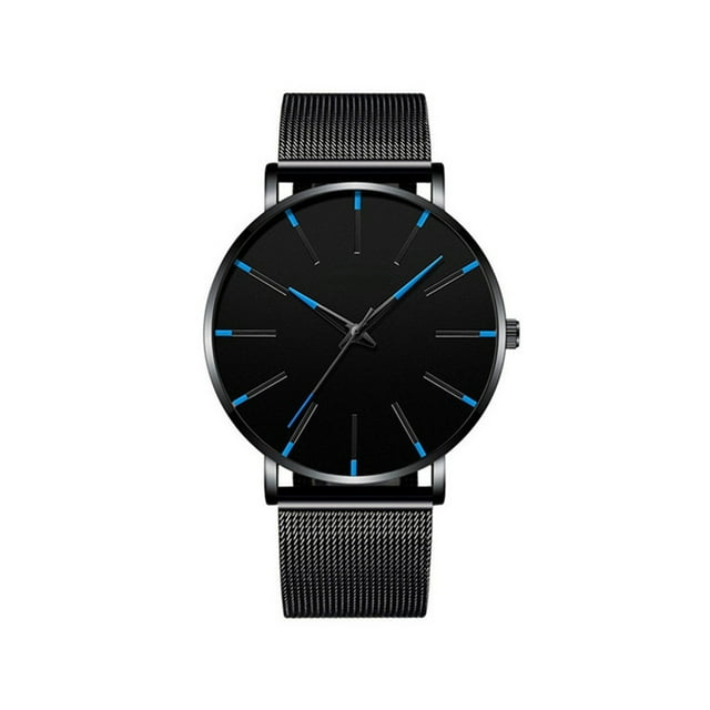 tredstone Men Wristwatch Portable Replacement Stylish Decorative Round Simple Style Business Wrist Watch Clock Birthday Gift Type 2