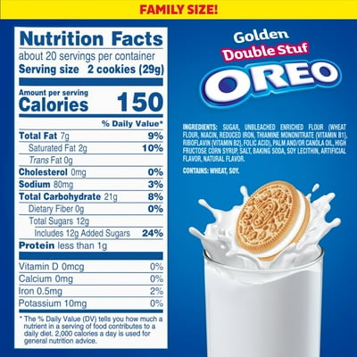 Buy Oreo Double Stuf Golden Sandwich Cookies Family Size Oz Online In Germany Buy Oreo Double Stuf Golden Sandwich Cookies Family Size Oz Online In Germany