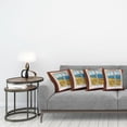 thumbnail image 3 of Ambesonne Beach Throw Pillow Cover 4 Pack, Tropical Scenery Holiday, 16", Cream Blue White, 3 of 5