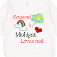 thumbnail image 3 of Inktastic Someone in Michigan Loves Me Toddler Sweatshirt, 3 of 4