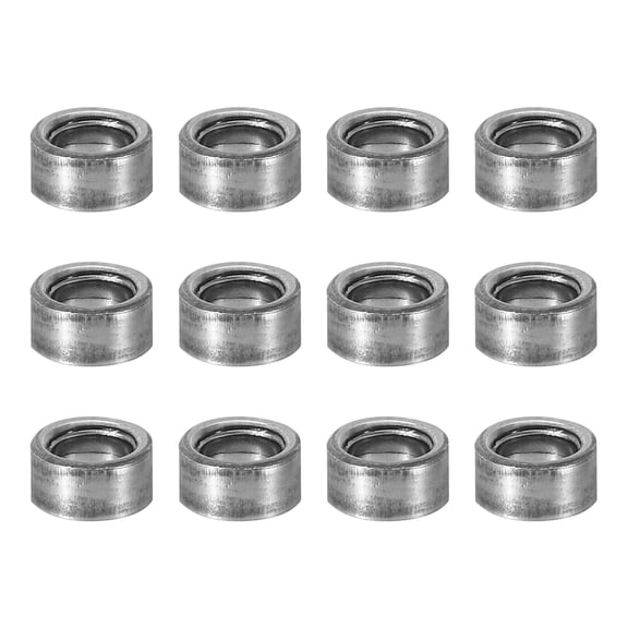 M4 Steel Spacers, 12 Pcs Metal Spacers Steel 4.5mm ID x 8mm OD x 4mm L Carbon Steel Spacer Screw Standoff