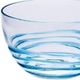 thumbnail image 4 of Clear and Blue Four Piece Swirl Acrylic Service For Four Bowl Set, 4 of 5